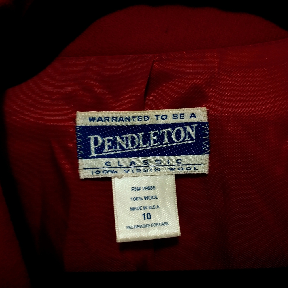 Pendleton Wool Red Blazer - image 6